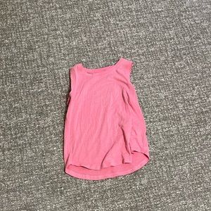 Pink work out tank